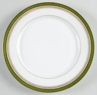 Tressemanes & Vogt 868 Luncheon Plate, Fine China Dinnerware   Gold Greek Key On