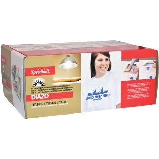 Ultimate Diazo Fabric Screen Printing Kit (VariousMaterials PlasticComplete kit contents includes Two (2) 8 1/2 x 11 inch sheets of transparency film; one (1) 10 x 14 inch screen frame; one (1) 9 inch squeegee; four (4) craft sticks; four (4) 4 fluid ou