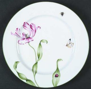 Royal Worcester Alfresco Dinner Plate, Fine China Dinnerware   Pink/White Flower