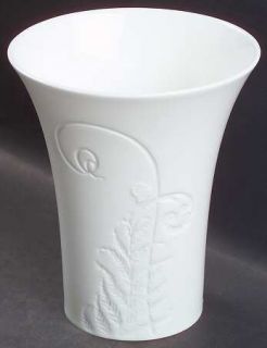 Wedgwood Nature Vase, Fine China Dinnerware   Whiteware,Bone,Embossed Leaves/Pla