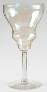 Fostoria Mother Of Pearl (Stem 879) Water Goblet   Stem 879, Iridescent, Optic B