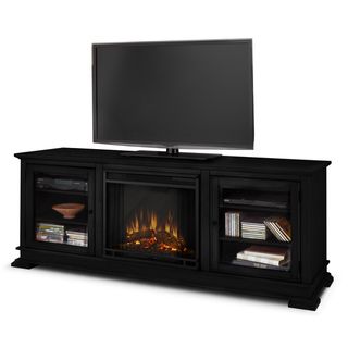 Real Flame Black Hudson Electric Fireplace
