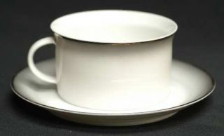 Rosenthal   Continental Evensong Flat Cup & Saucer Set, Fine China Dinnerware  