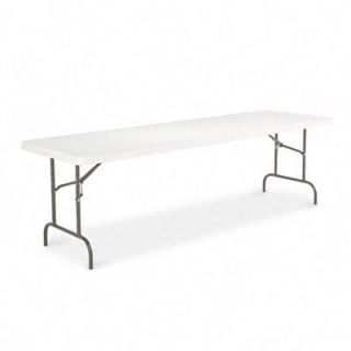 Alera 500 lb Capacity Rectangular Resin Folding Table in Platinum ALE656 Size