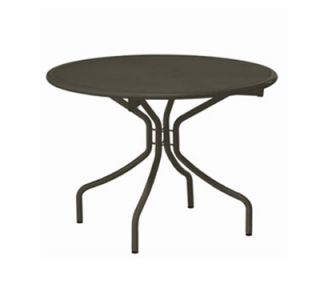 EmuAmericas 43 in Round Cambi Folding Table w/ Mesh Top & Tubular Legs, Powder Coated