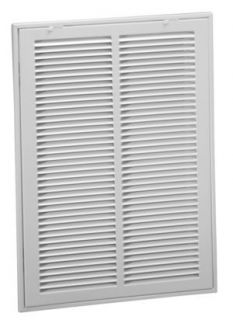 Hart Cooley 673 20x20 W Air Return Grille, 20 W x 20 H, 673 Steel Return Filter Grille for Sidewall/Ceiling White (043519)