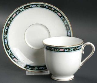 Lenox China Carmella Footed Cup & Saucer Set, Fine China Dinnerware   Debut Coll