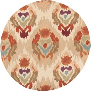Hand hooked Snohomish Gold Rug (6 X 6)