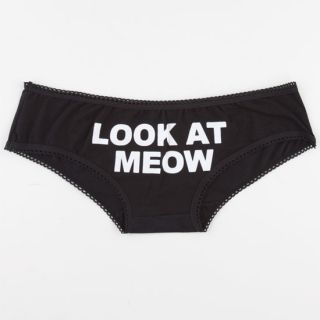 Look At Meow Panties Black In Sizes Medium, Small, Large For Women 235142100