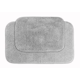 Cheltenham Platinum Grey Bath Rug (set Of 2)