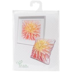 Dahlia On Aida Counted Cross Stitch Kit  13 X13 16 Count