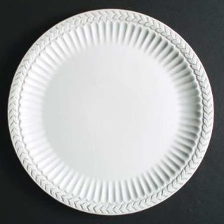 American Atelier Athena (5166) Dinner Plate, Fine China Dinnerware   Off White,