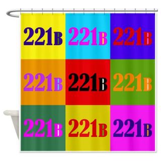  Colorful 221B Shower Curtain  Use code FREECART at Checkout