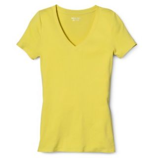 Womens Ultimate V Neck Tee   Chipper Yellow   M