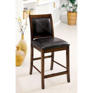 Furniture Of America Walwick Counter height Dining Chairs (set Of 2) (Wood, leatheretteChair dimensions 41.5 inches high x 22.5 inches wide x 19 inches longAvoid placing your furniture in direct sunlight and maintain at least two feet between furniture a