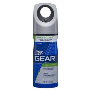 Speed Stick GEAR Fresh Force Body Spray   4 oz