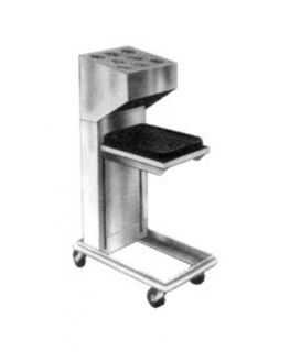 Piper Products Tray Silverware Dispenser w/ Single Dispenser, Cantilever Style, Stainless
