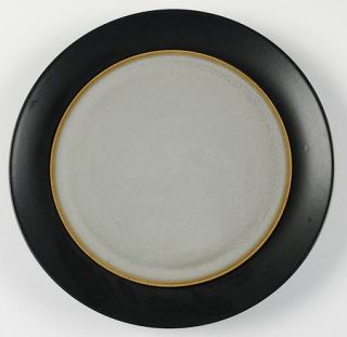 Dansk Solara Slate Dinner Plate, Fine China Dinnerware   Gray Center, Dark Gray