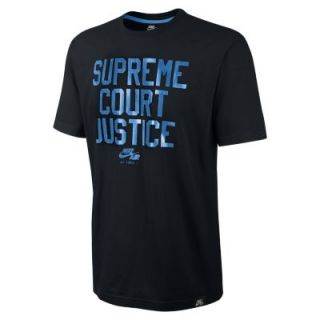 Nike AF1 Supreme Court Justice Mens T Shirt   Black