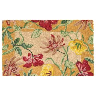Menaj Floral Coir Doormat (18 X 30)