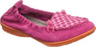 Girls Hush Puppies Ceil   Pink Suede Casual Shoes