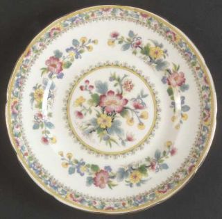 Foley Ming Rose Bread & Butter Plate, Fine China Dinnerware   Floral Rim & Cente