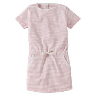 Burts Bees Baby Infant Girls Stripe Boatneck Dress   Blush/Cloud 0 3 M