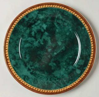Block China Vintage Emerald Green Salad Plate, Fine China Dinnerware   Green Mar