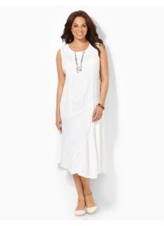 Plus Size Breezy Crochet Dress Catherines Womens Size 3X, White