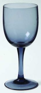 Sasaki Romance Blue Wine Glass   Solid Blue , No Trim