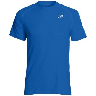New Balance NBX Minimus Running Shirt   Short Sleeve (For Men)   ELECTRIC BLUE (XL )