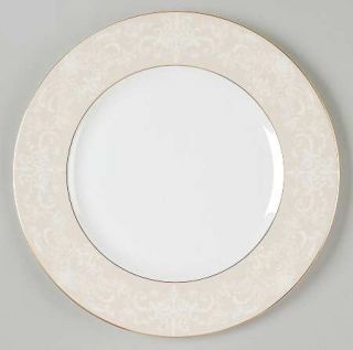Ralph Lauren Meredith Dinner Plate, Fine China Dinnerware   Floral Border, White