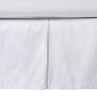Toddler Bed Skirt   Gray and White
