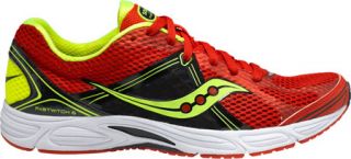 Mens Saucony Grid Fastwitch 6   Red/Black/Citron Sneakers