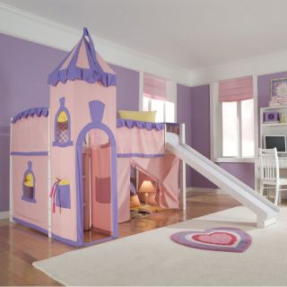 Schoolhouse Twin Princess Loft Bed   FUB490 2