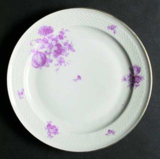 Thomas 3179 (Smooth, Embossed) Dinner Plate, Fine China Dinnerware   Pink Flower