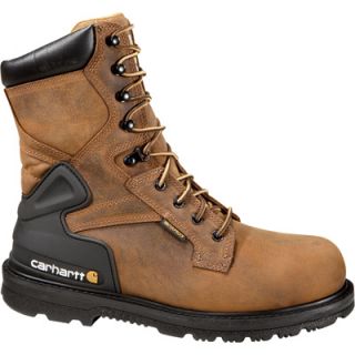 Carhartt 8in. Waterproof Steel Toe Work Boot   Bison Brown, Size 12, Model#
