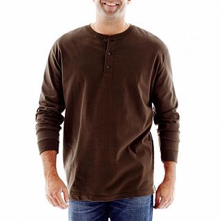 THE FOUNDRY SUPPLY CO. The Foundry Supply Co. Solid Sueded Henley Big and Tall,