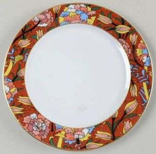 Arzberg Latin Salad Plate, Fine China Dinnerware   Multicolor Floral, Terra Cott