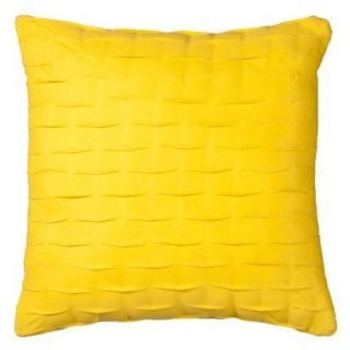 Room Essentials Pintuck Toss Pillow   Yellow (18x18)