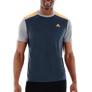 Adidas Short Sleeve Climamax Top, Grey, Mens