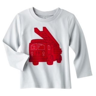 Circo Infant Toddler Boys Long Sleeve Fire Truck Tee   Gray 3T