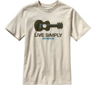 Boys Patagonia Live Simply® Guitar T Shirt 62187   Bleached Stone Graphic T