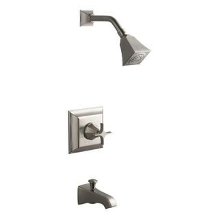 Kohler Memoirs Rite temp Pressure balancing Bath And Shower Faucet Trim With Stately Design And Cross Handl