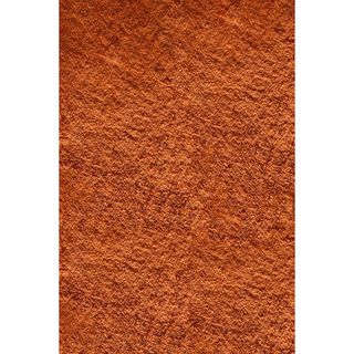 Hand tufted Posh Orange Shag Rug (8 X 10)