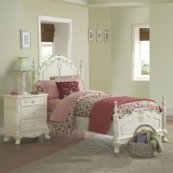 Fairytale Victorian Princess Full size Bed And Nightstand