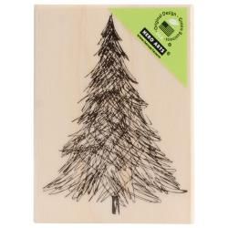 Hero Arts Mounted Rubber Stamps 3.25 X2.25  Pen and Ink Christmas Tree