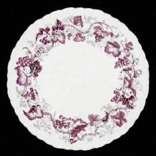 Wedgwood Old Vine Purple Dinner Plate, Fine China Dinnerware   Purple Flowers&Vi