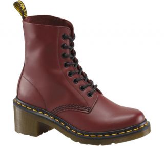 Womens Dr. Martens Clemency 8 Eye Boot   Cherry Red Smooth Boots
