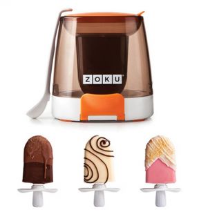 ZOKU Chocolate Station for Zoku Quick Pops w/ Drizzle Spoon & 2 Sprinkle Trays